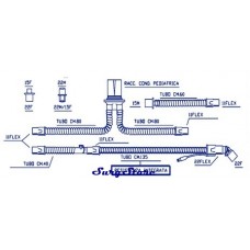 Контуры для ИВЛ (реанимационные) неонатальные ПВХ в сборе с подогревом линии вдоха для увлажнителя FISHER PEYKEL MR 730 и MR 850 для аппаратов ИВЛ SECHRIST