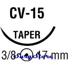 8886473921V VASCUFIL нерассасывающийся, 75 см, синий, 5-0, с иглой CV-15