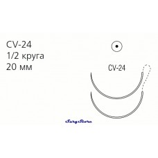 8886603641 MAXON рассасывающийся, 180 , 90 см, зеленый, 3-0, с двумя иглами CV-24