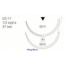 CC983 CAPROSYN рассасывающийся, 56 , 150 см, неокрашенный, 2-0, с двумя иглами GS-11, GS-21