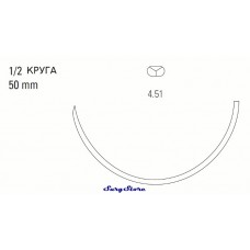 CL060 POLYSORB рассасывающийся, 56-70 , 75 см, фиолетовый, 2-0, с иглой 4.51