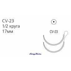 CM208 BIOSYN рассасывающийся, 90-110 , 75 см, фиолетовый, 3-0, с двумя иглами CV-23