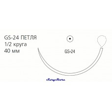 CM765L BIOSYN рассасывающийся, 90-110 , 150 см, фиолетовый, 0, с иглой GS-24