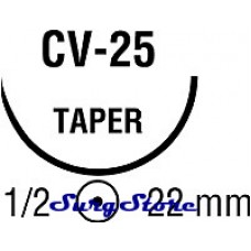 GL191 POLYSORB рассасывающийся, 56-70 , 75 см, неокрашенный, 4-0, с иглой CV-25