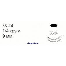 L1742K POLYSORB рассасывающийся, 56-70 , 30 см, фиолетовый, 6-0, с двумя иглами SS-24