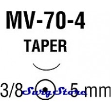 N2514 MONOSOF нерассасывающийся, 13 см, черный, 10-0, с иглой MV-70-4