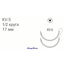 VP936X SURGIPRO II нерассасывающийся, 90 см, синий, 3-0, с двумя иглами KV-5