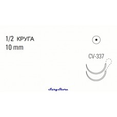 XX2141 SURGIPRO II нерассасывающийся, 60 см, синий, 5-0, с двумя иглами CV-337
